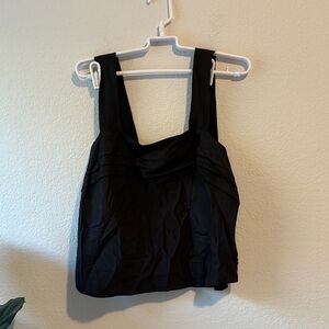 Vintage lingerie black slip cami top